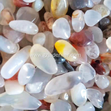 Natural Colorful Onyx Stone Quality Polished Pebbles